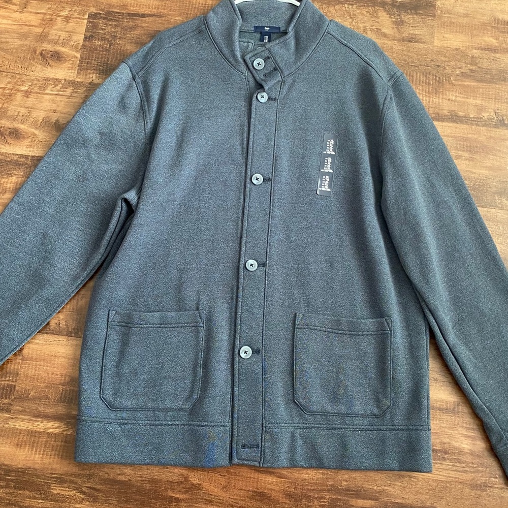 GAP button up cardigan size XL, Gray
